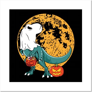 Trex Halloween Posters and Art